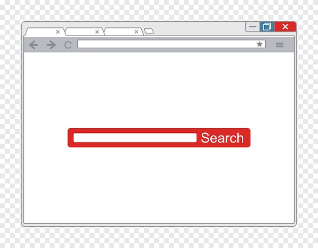 Vector Simple Browser Window 