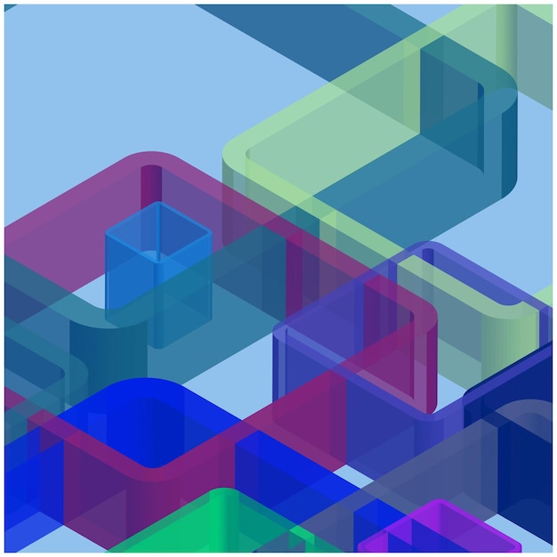 Vector square pattern background