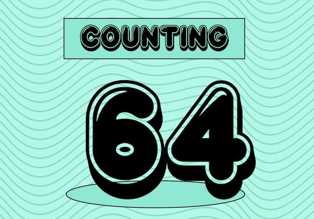 vector stylish counting with line background