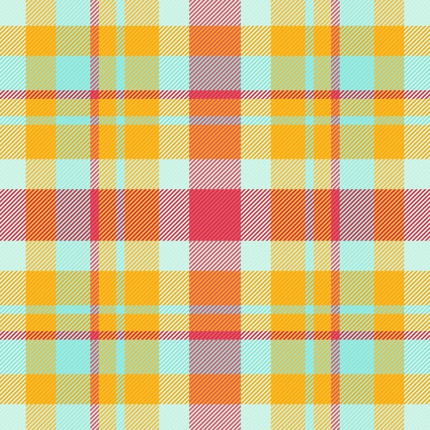 Vector tartan fabric of plaid texture check with a pattern seamless background textile in light and teal colors