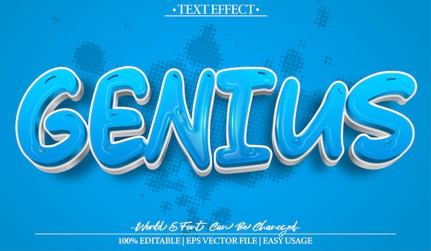 Vector Text Effect Editable Alphabet
