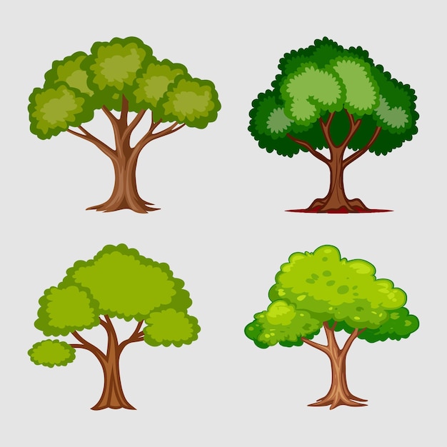 vector trees illustration