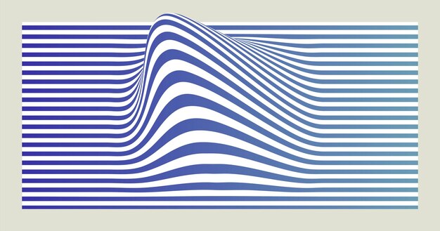 Vector twisted lines background Black and white waves with colored background 8