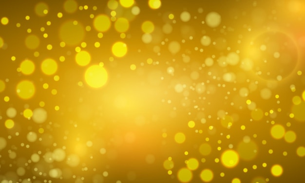 Vector yellow bokeh background design