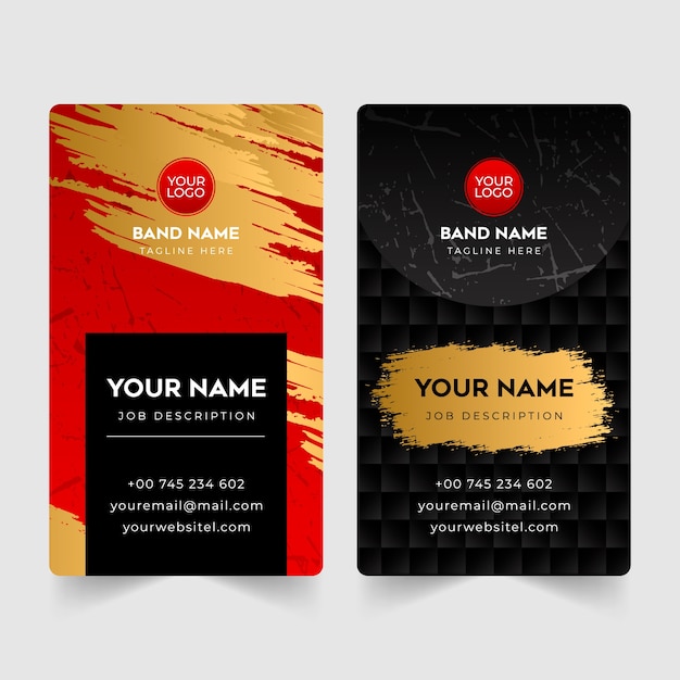 vertical cards with scratch effect in realistric style