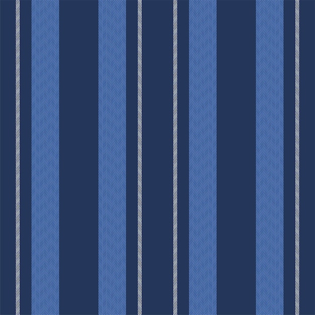 Vertical lines stripe pattern in blue Vector stripes background fabric texture Geometric striped line seamless abstract design