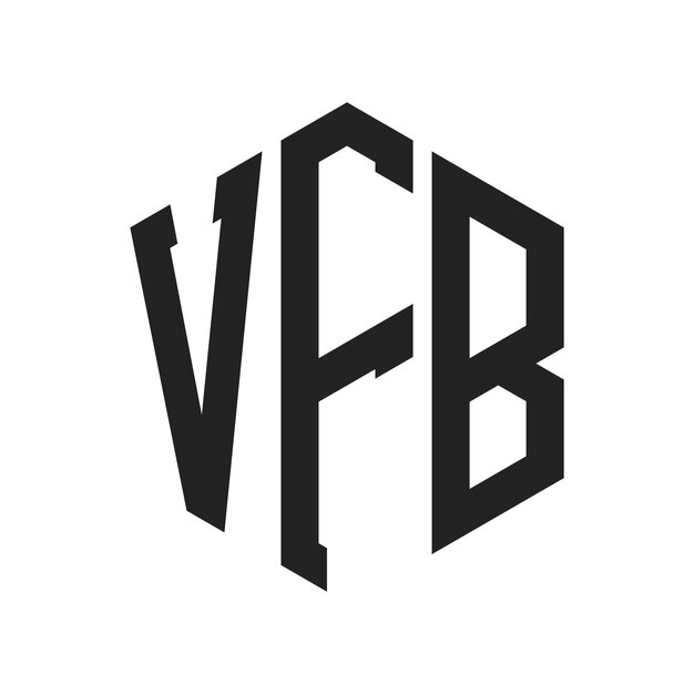 VFB Logo Design Initial Letter VFB Monogram Logo using Hexagon shape