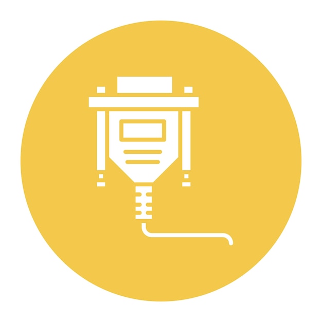 Vga Cable icon vector image Can be used for Electric Circuits