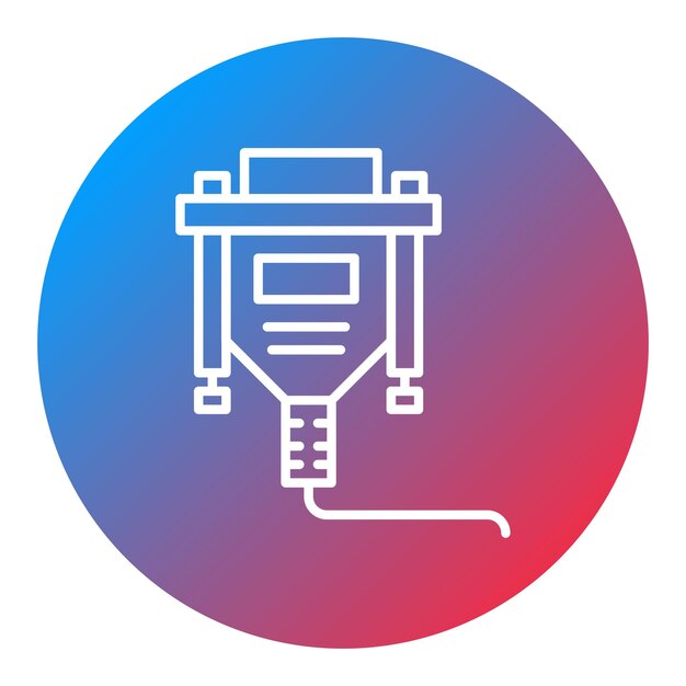 Vga Cable icon vector image Can be used for Electric Circuits