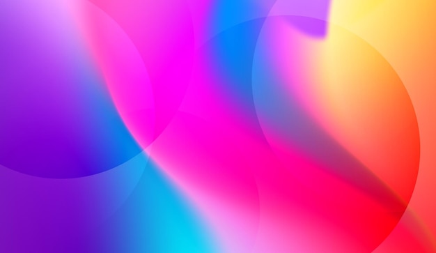 vibrant abstract composition of overlapping gradient circles