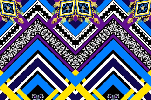 Vibrant Geometric Tribal Pattern