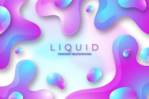 Vibrant liquid abstract background with blue and purple color