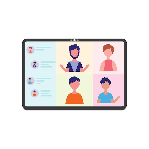 Video conference template