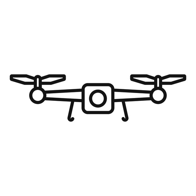 Video drone control icon outline vector Cinema go pro
