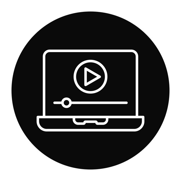 Video Player vector icon Can be used for Communication and Media iconset