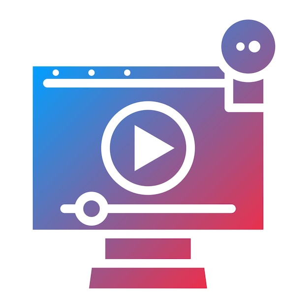 Video Streaming icon vector image Can be used for New Media