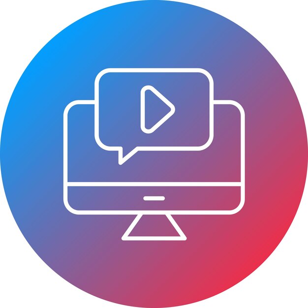Video Tutorial icon vector image Can be used for Learning