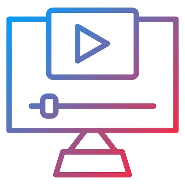 video tutorial icon vector image can be used for remote working