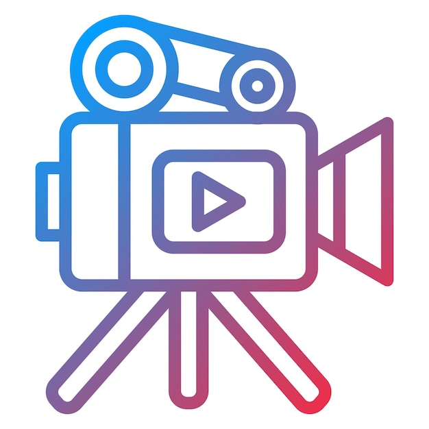 videography icon vector image can be used for filmmaking