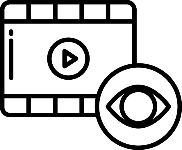 viewsolid outline vector illustration
