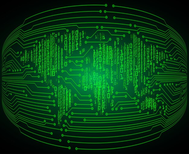 vihreä maailma kyber tulevaisuuden teknologia konsepti tausta