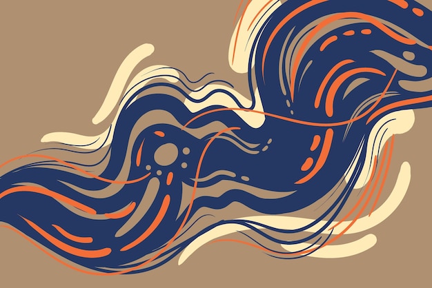 Vintage Color Abstract Liquid Background