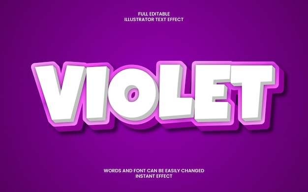 Violet Text Effect