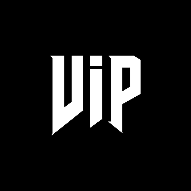 VIP letter logo design for technology company VIP logo design black and white color combination VIP logo VIP vector VIP design VIP icon VIP alphabet VIP typography logo design