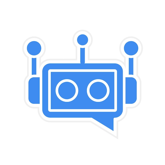virtual assistant icon vector image can be used for digital nomad