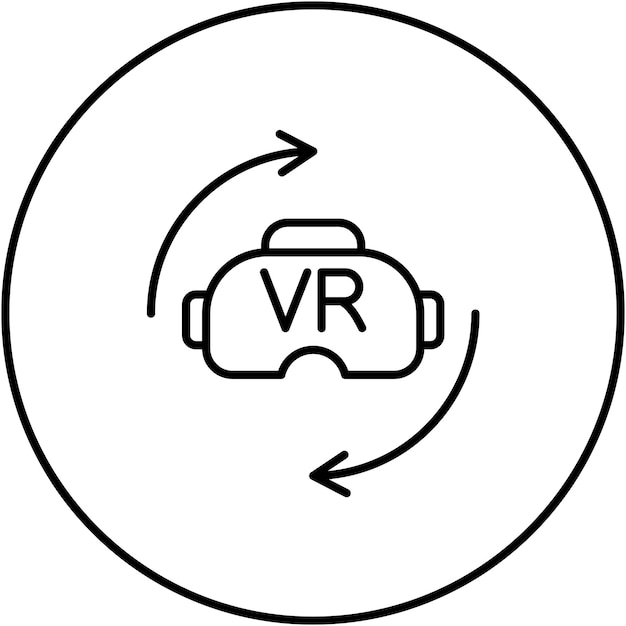 Virtual Reality icon vector image Can be used for The Future