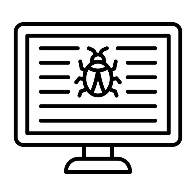 Virus Line Illustration