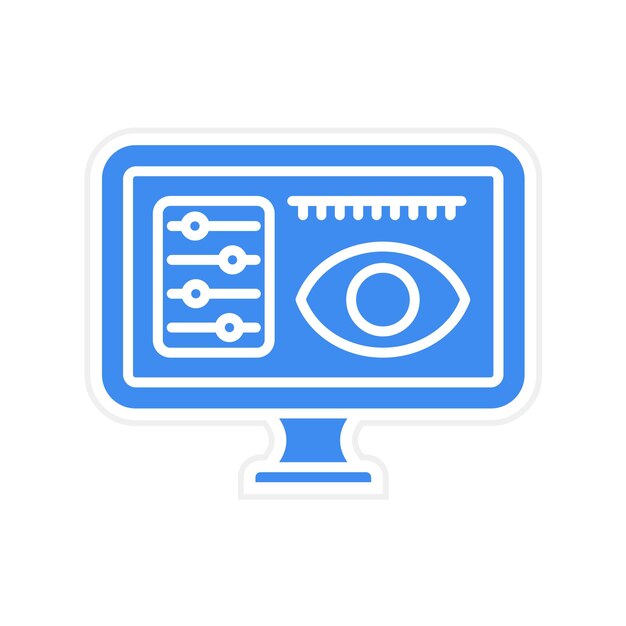 Visual Design icon vector image Can be used for Social Media Agency