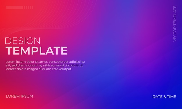 Vivid Blue Red and Purple Gradient Background Design