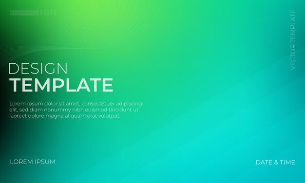 Vivid Cyan Green Black Gradient Illustration