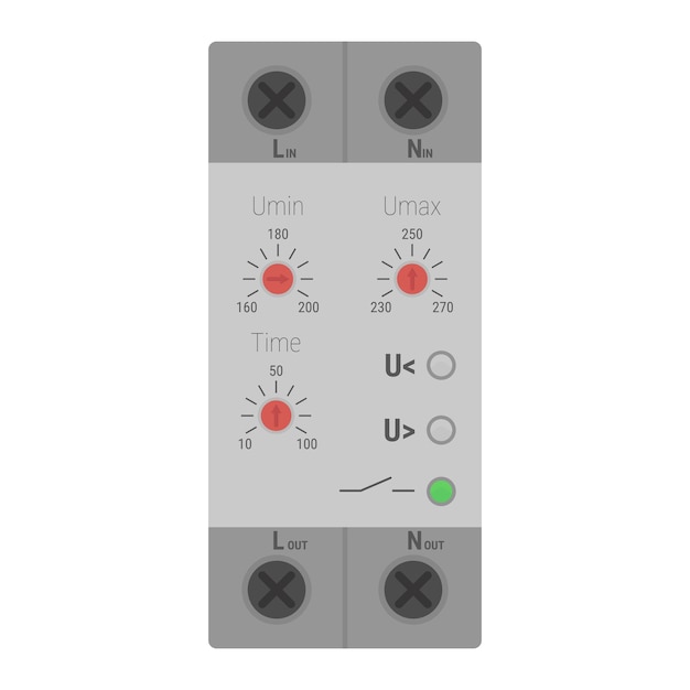 voltage monitoring modular relay without display