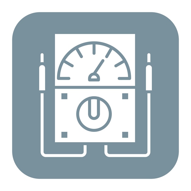 Voltmeter icon vector image Can be used for Electric Circuits