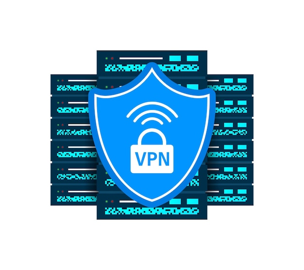 VPN-ikoni Virtuaalinen erillisverkko Kyberturvallisuus turvallinen verkkoliikenne Suojattu pääsy