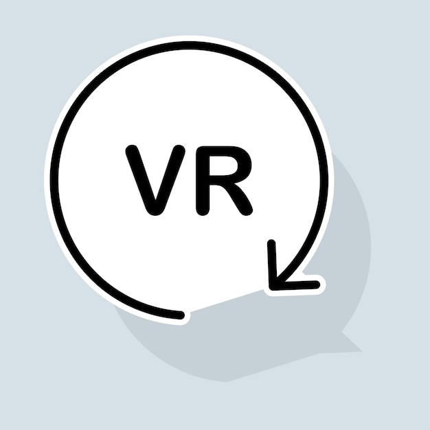 VR system line icon New generation technologies glasses headset virtual game virtual reality helmet gadgets Technologies concept Vector sticker line icon on white background