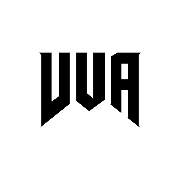 VUA letter logo design for technology company VUA logo design black and white color combination VUA logo VUA vector VUA design VUA icon VUA alphabet VUA typography logo design