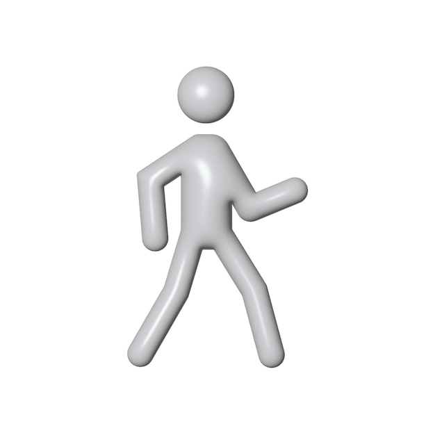 walking person 3D figure