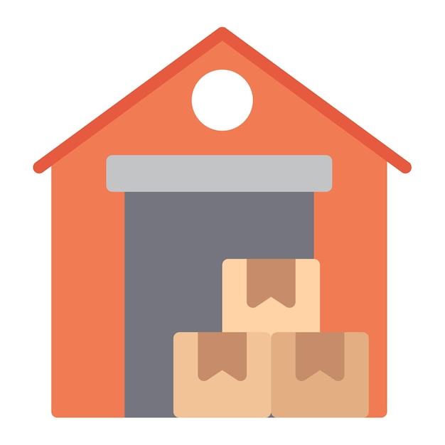 warehouse icon vector image can be used for supply chain