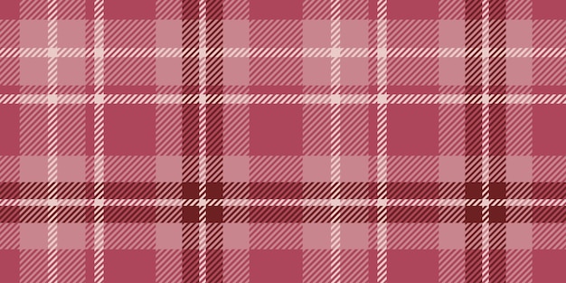 Warm red and pink tartan plaid pattern with a classic checkered design