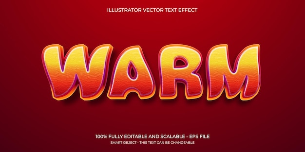 Warm Text Effect Cozy and Glowing 3D Lettering Design