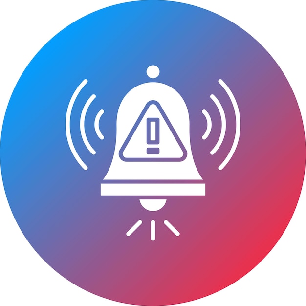warning alarm icon vector image can be used for security