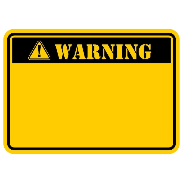 warning board sign label and sticker vector