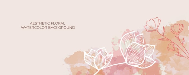watercolor wedding invitation card template background with line decoration. abstract background save the date, invitation, greeting card, multi-purpose vector