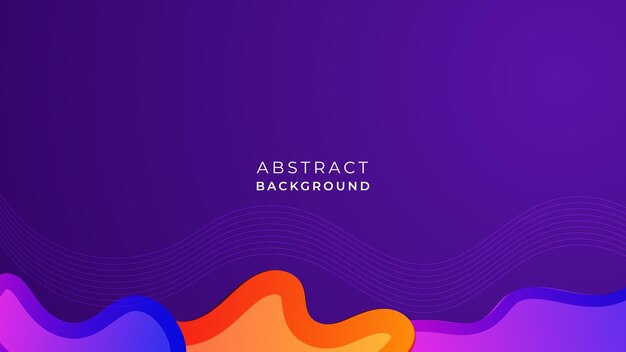 Wave background with gradient purple and white line and editable text in the middle