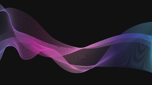 Wave Line Background