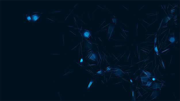 wave of dots and weave lines abstract background network connection structure