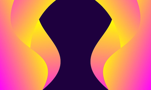 wave purple and orange background abstract design gradient